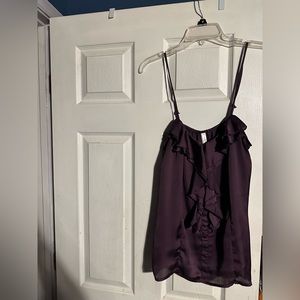 Xhilaration eggplant loose blouse